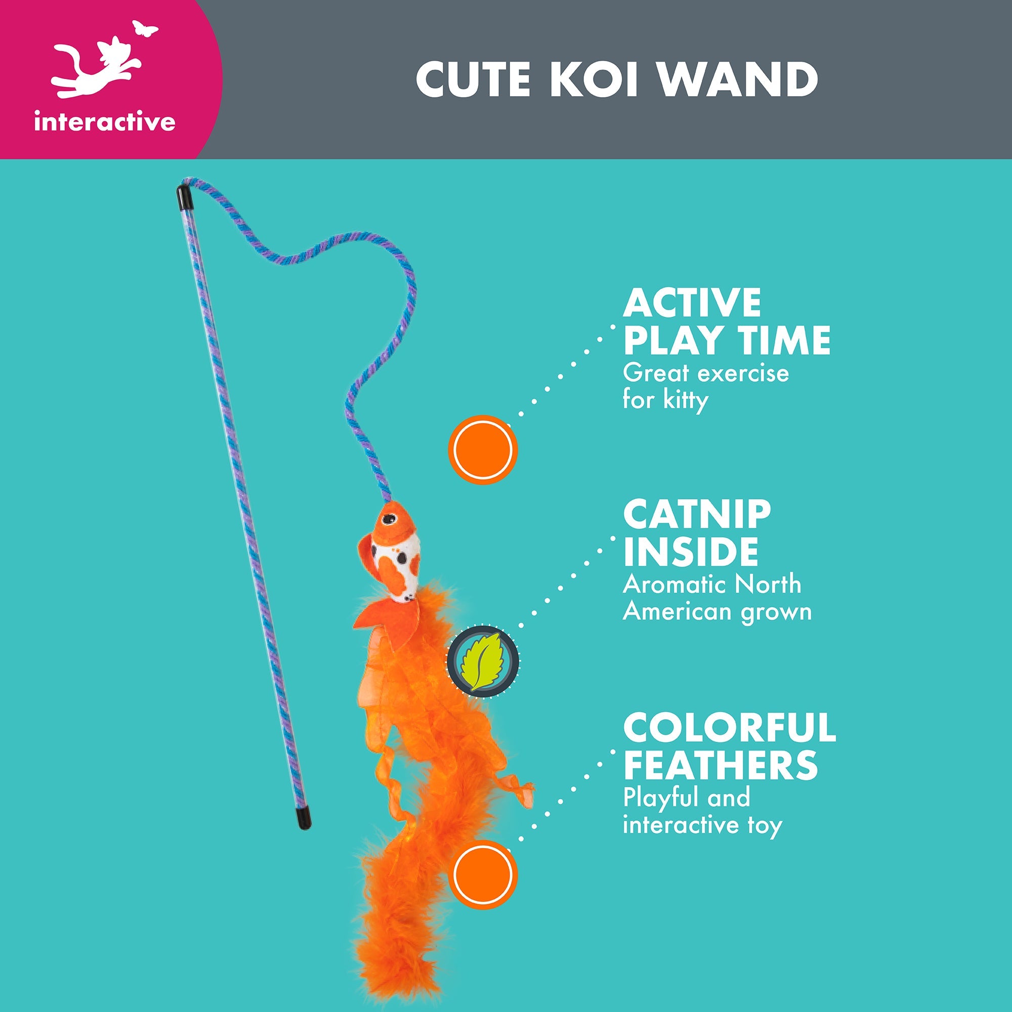 Quirky Kitty Cute Koi Wand