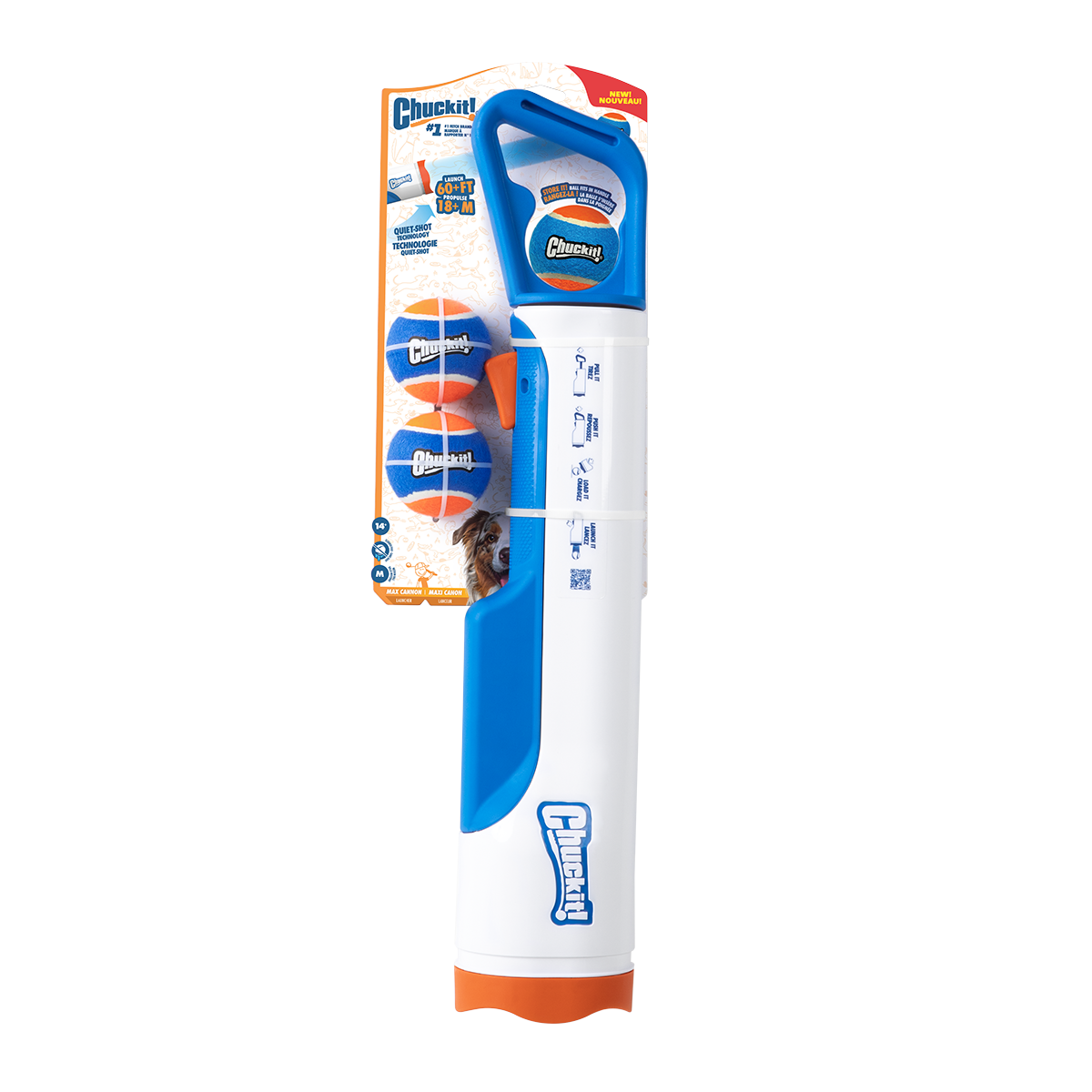 Chuckit! Cannon & Cannon Max - Dog Ball Launcher