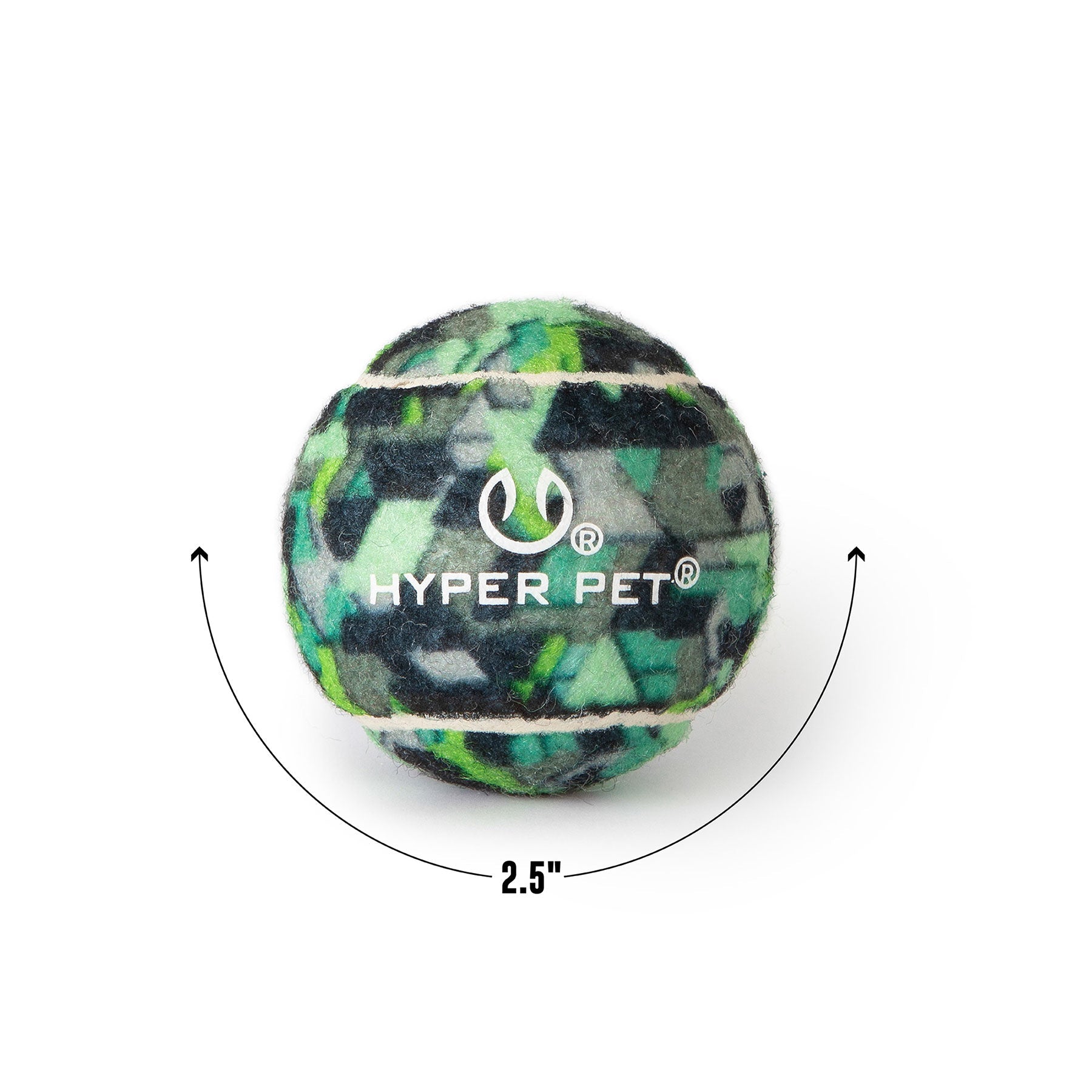 Hyper Pet Camo Tennis Ball 4 Pack