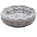 SnooZZy Round Shearling Bolster Dog Bed